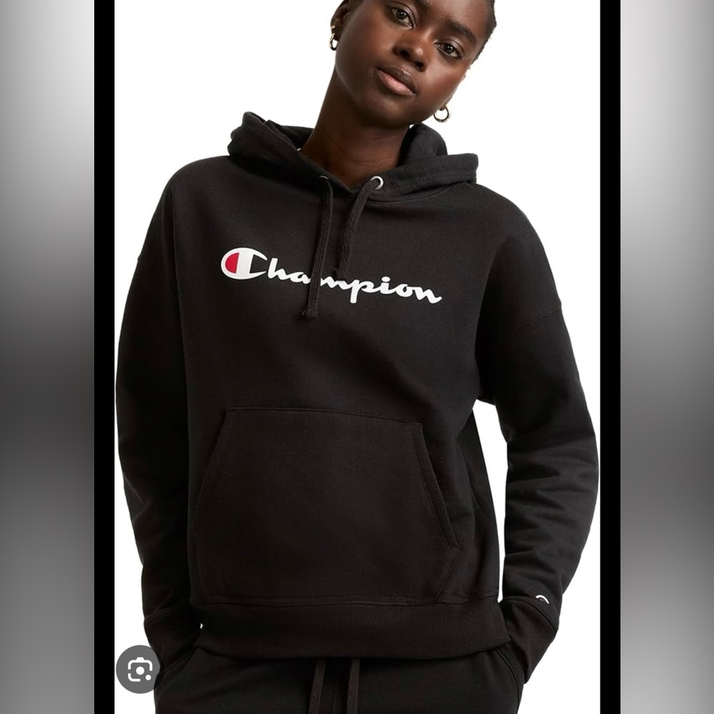 Champion Black Pullover Hoodie